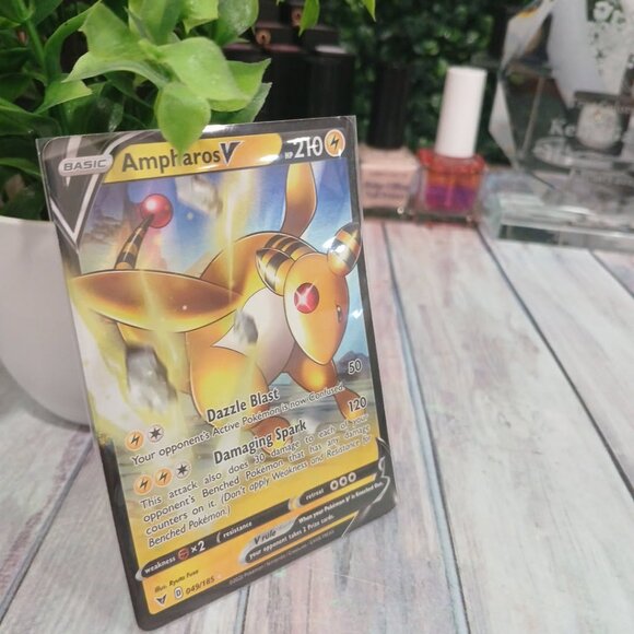 Pokemon Card Ampharos V - Picture 3 of 4